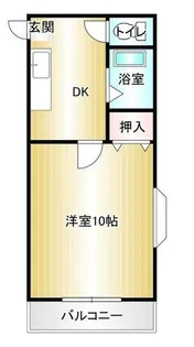 アンソレイユ【205号室】の間取り