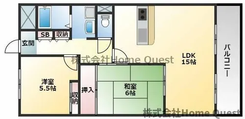 エクシング青山【1階】の間取り