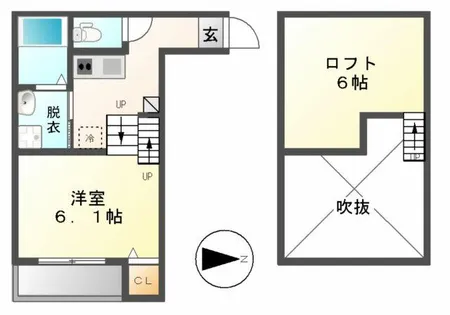 リヴェール【1階】の間取り