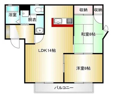クレフォート【202号室】の間取り
