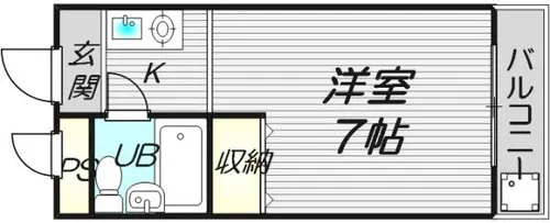 ベストレジデンス関大前1【4階】の間取り