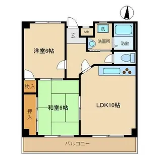 ディオブローネⅡ【303号室】の間取り