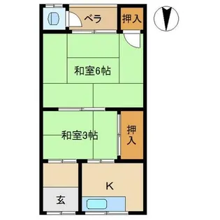 細田文化【101号室】の間取り