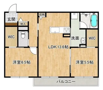 フアラライ【2階】の間取り