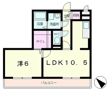 セジュールイマチ【3階】の間取り