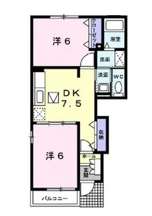 デーア・プラシード【0101号室】の間取り