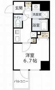 Fujiman北梅田【11階】の間取り
