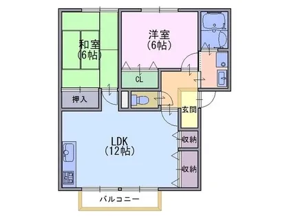 ベルメゾン【205号室】の間取り