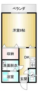 ライフステージ柏の森【B102号室】の間取り