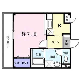 リバティ スクエア【103号室】の間取り