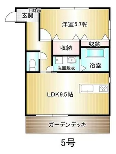 ショコラティ枝国【105号室】の間取り
