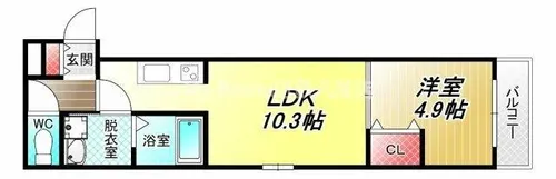 シャルム コート【2階】の間取り