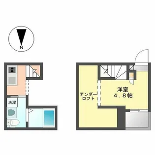 ヴィラ新福寺【102号室】の間取り