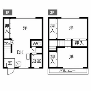ネログリージョ【1階】の間取り