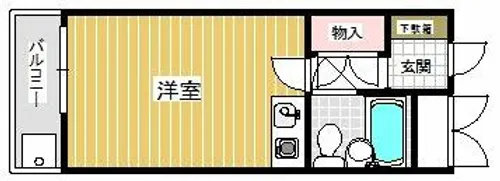 千里山ビレッヂ【2階】の間取り