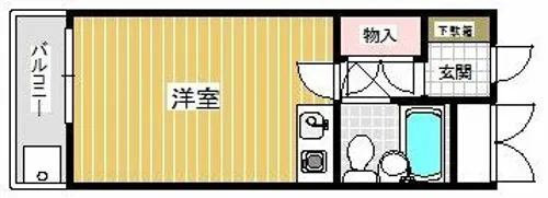 千里山ビレッヂ【2階】の間取り