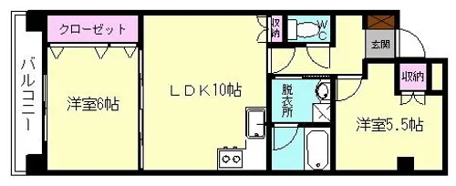 ニッシンビル【401号室】の間取り