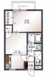 フォレスト神明 B【2階】の間取り