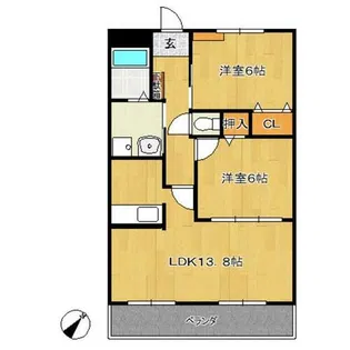 キャトル セゾンⅡ【3階】の間取り