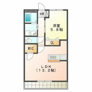 ブロードタウン神野 Ⅱ B【1階】の間取り