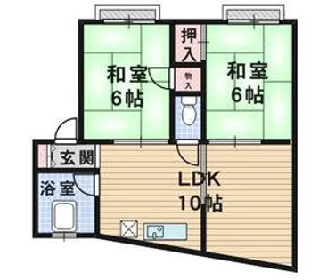 アドバンス香里【502号室】の間取り