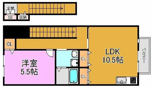 Y・Mコート長田【2階】の間取り