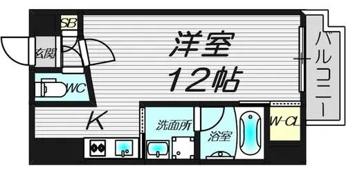 RICHIE NAGAMOTO【6階】の間取り