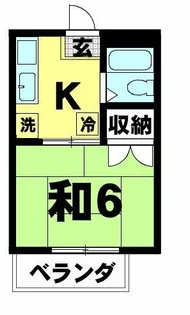 ウイステリアコーポ【204号室】の間取り