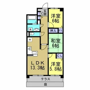 VIGO AISYO常滑【103号室】の間取り