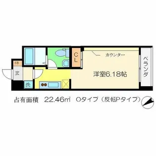 プラネシア京阪出町柳【5階】の間取り