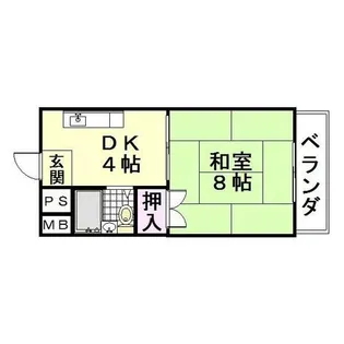 ヴィルトゥー三島【5階】の間取り