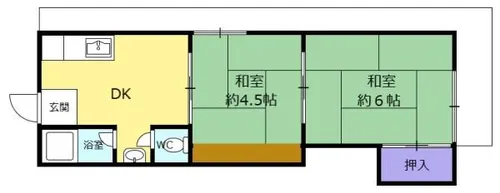 寿ハウス1【1階】の間取り