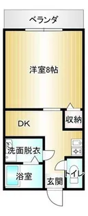 ライフステージ菰田【102号室】の間取り