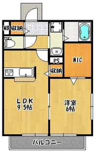 サージュA棟【203号室】の間取り