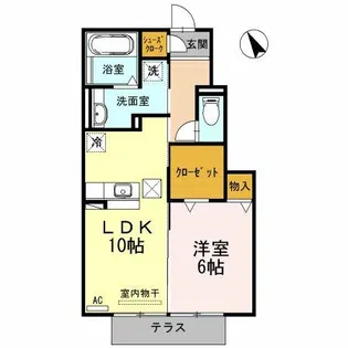 ヴィダ フェリィス 二番館【1階】の間取り