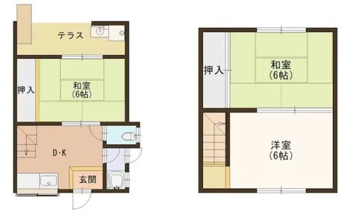 滋賀県野洲市栄【一戸建】の間取り
