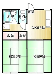 レインボウハイツ【203号室】の間取り