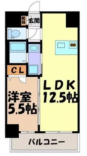 プレサンス新栄アーバンフロー【12階】の間取り