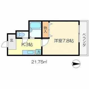 ハピネス神宮道【2階】の間取り