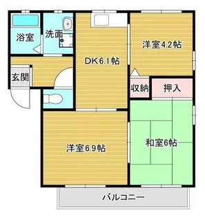 コンフォート和泉【2階】の間取り
