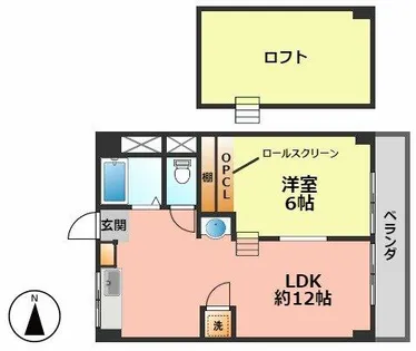 シーズンコート上小田井西Ⅰ【2階】の間取り