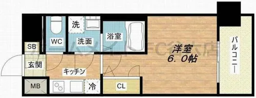 エスリード天王寺町北【11階】の間取り