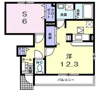 ポラリス【0102号室】の間取り