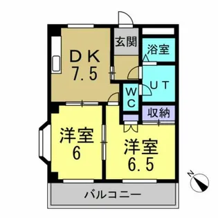 グランドゥール根崎【102号室】の間取り