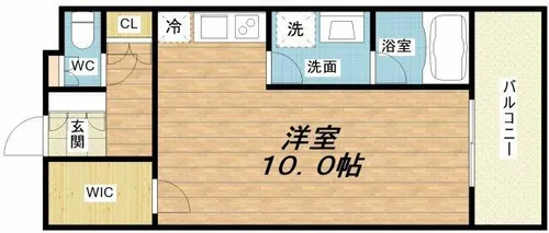 レジュールアッシュ福島【12階】の間取り