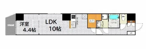 C.COLOR南新町【9階】の間取り