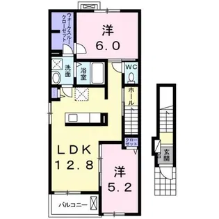 ブリーズ ガーデン【2階】の間取り