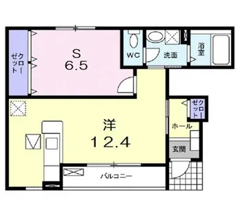 ヴィコロ フォンド カーサ【0101号室】の間取り