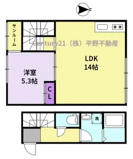 Cassa【1階】の間取り
