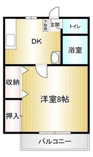 オーク立岩【102号室】の間取り